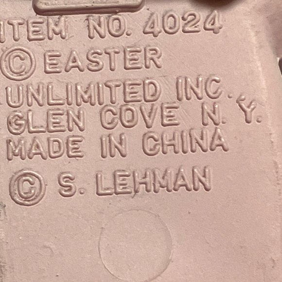 Easter Unlimited Pink Rabbit Bunny Rose Flowers Pin vintage - Picture 7 of 7